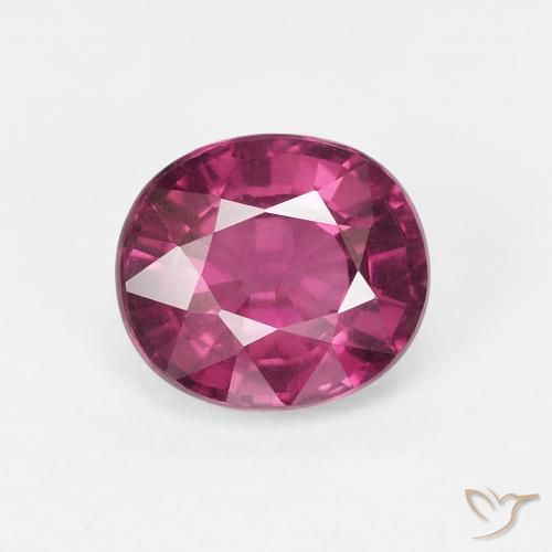 1.82ct Natural Púrpura medio Granate Rodolita, Ovalada, VS
