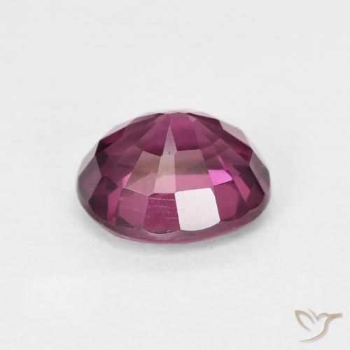 Granate rodolita Púrpura medio natural de 1.82 ct, Ovalada, VS