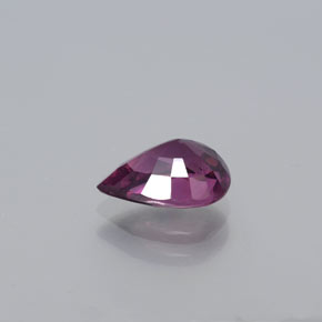 Granate rodolita Rojo frambuesa natural de 1.37 ct, En forma de pera, VS