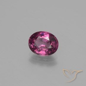 Granate rodolita Rosado magenta intenso natural de 1.62 ct, Ovalada, VS