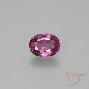 1.40ct Natural Púrpura baya rosado intenso Granate rodolita, Ovalada, VS