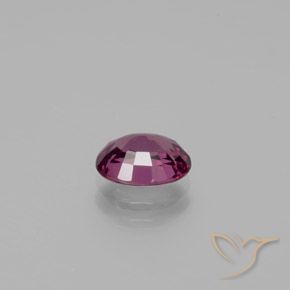 Granate rodolita Púrpura baya rosado intenso natural de 1.40 ct, Ovalada, VS