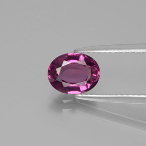 Granate rodolita púrpura natural de 1,51 ct, corte óvalo, VS