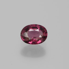 Granate rodolita Rojo frambuesa natural de 1.77 ct, Corte Óvalo, VVS-VS