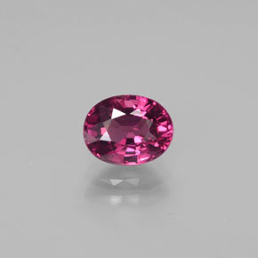 Granate rodolita rojo natural de 1,77 ct, corte óvalo, VS
