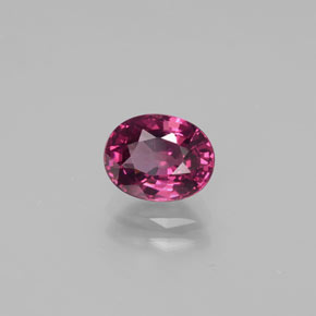 Granate rodolita rojo natural de 1,77 ct, corte óvalo, VS