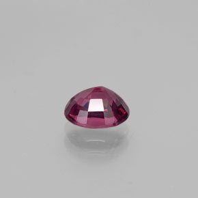Granate rodolita rojo natural de 1,77 ct, corte óvalo, VS