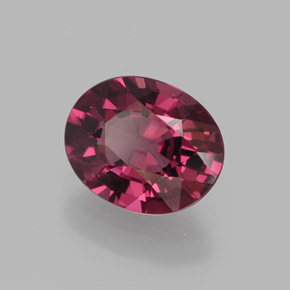 Granate rodolita rojo natural de 2,05 ct, corte óvalo, VVS-VS