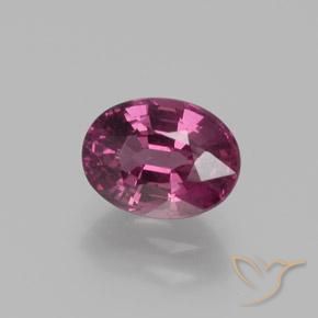 Granate rodolita Rojo frambuesa natural de 1.87 ct, Ovalada, VS