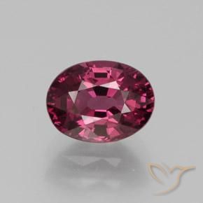 Granate rodolita púrpura natural de 1,64 ct, corte óvalo, VS