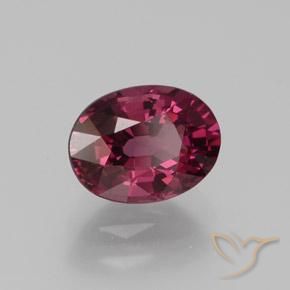 Granate rodolita púrpura natural de 1,64 ct, corte óvalo, VS