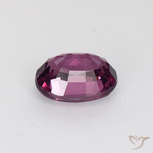 Granate rodolita Púrpura oscuro natural de 1.41 ct, Ovalada, VS