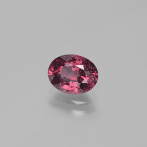 Granate rodolita púrpura natural de 1,49 ct, corte óvalo, VS