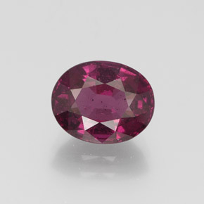 Granate rodolita Rojo frambuesa natural de 3.53 ct, Corte Óvalo, VS-SI