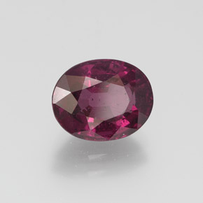 Granate rodolita Rojo frambuesa natural de 3.53 ct, Corte Óvalo, VS-SI