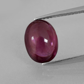 Granate rodolita Rojo frambuesa natural de 2.98 ct, Corte Óvalo, Transparente