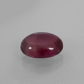 Granate rodolita Rojo frambuesa natural de 2.98 ct, Corte Óvalo, Transparente