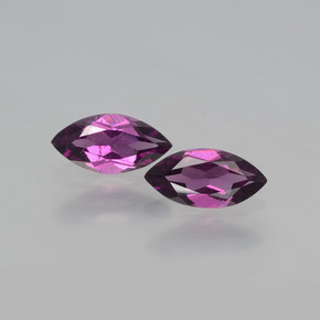 Gemas de granate rodolita rojo natural de  ct, marquesa, VS