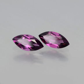 Gemas de granate rodolita rojo natural de  ct, marquesa, VS
