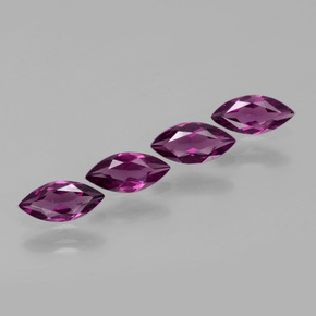 Gemas de granate rodolita rojo natural de  ct, marquesa, VS