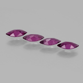 Gemas de Granate rodolita Rojo frambuesa natural de  ct, Marquesa, VS