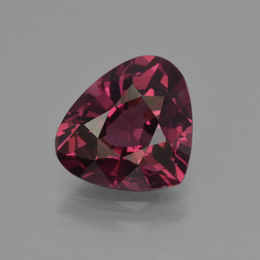 Granate rodolita Rojo frambuesa natural de 3.25 ct, En forma de pera, VVS-VS