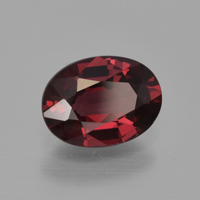 Granate rodolita rojo natural de 1,54 ct, corte óvalo, VS