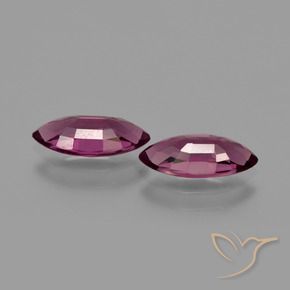 Gemas de granate rodolita púrpura natural de 2,30 ct, marquesa, VS