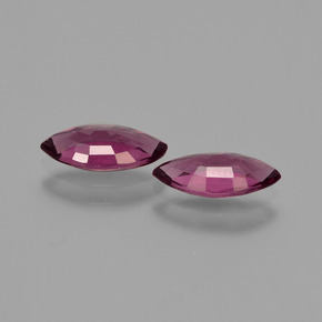 Gemas de granate rodolita púrpura natural de 2,14 ct, marquesa, VS