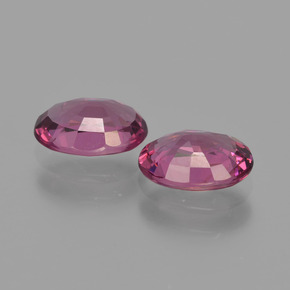 Gemas de granate rodolita púrpura natural de 1,88 ct, corte óvalo, VS