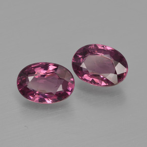 Gemas de Granate rodolita Rojo frambuesa natural de 2.09 ct, Corte Óvalo, VVS-VS