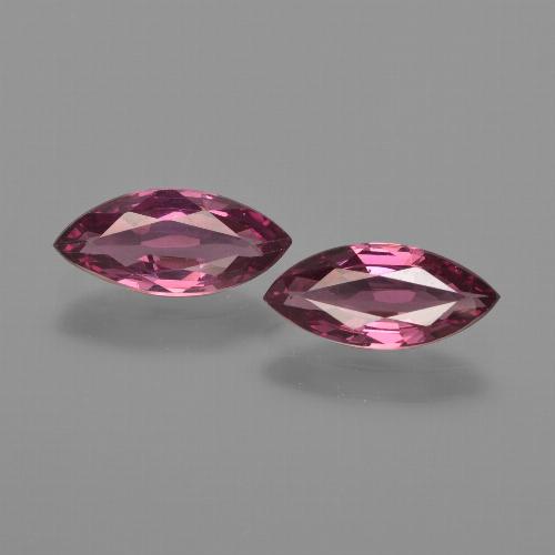 Gemas de Granate rodolita Púrpura baya rosado natural de 1.98 ct, Marquesa, VS
