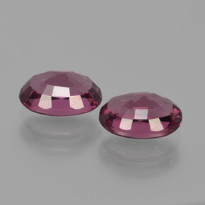 Gemas de granate rodolita púrpura natural de 2,42 ct, corte óvalo, VVS-VS