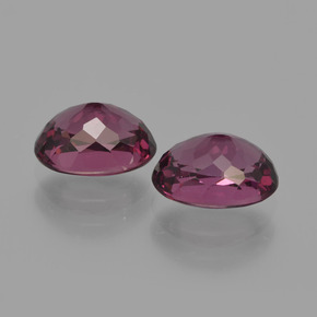 Gemas de granate rodolita púrpura natural de 2,52 ct, corte óvalo, VS