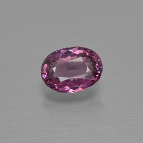 Granate rodolita rojo natural de 1,00 ct, corte óvalo, VVS-VS