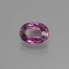 Granate rodolita rojo natural de 1,00 ct, corte óvalo, VVS-VS