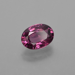 Granate rodolita púrpura natural de 1,14 ct, corte óvalo, VVS-VS