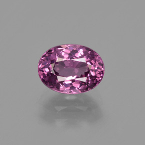 Granate rodolita rojo natural de 1,40 ct, corte óvalo, VVS-VS