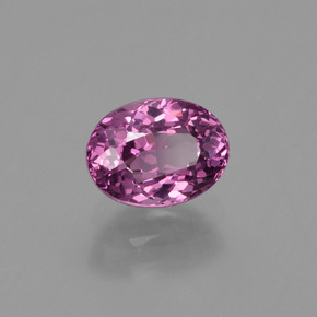 Granate rodolita rojo natural de 1,40 ct, corte óvalo, VVS-VS