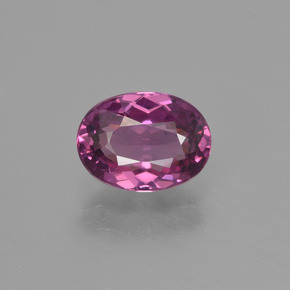 Granate rodolita Rojo frambuesa natural de 1.22 ct, Corte Óvalo, VVS-VS