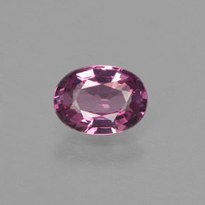 Granate rodolita rojo natural de 1,08 ct, corte óvalo, VVS-VS