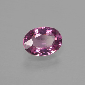 Granate rodolita rojo natural de 1,08 ct, corte óvalo, VVS-VS
