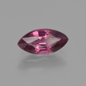 Granate rodolita Rojo púrpura natural de 1.25 ct, Marquesa, VS