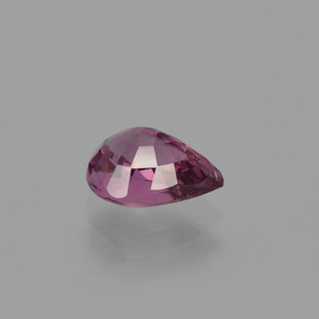 Granate rodolita rojo natural de 0,93 ct, en forma de pera, VS