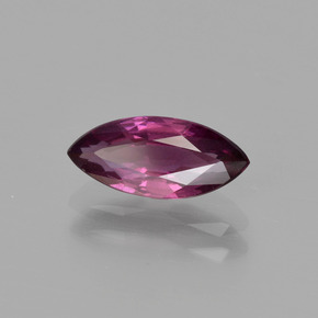 Granate rodolita púrpura natural de 1,28 ct, marquesa, VS