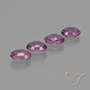 Gemas de Granate rodolita Sangría natural de 4.06 ct, Ovalada, VS