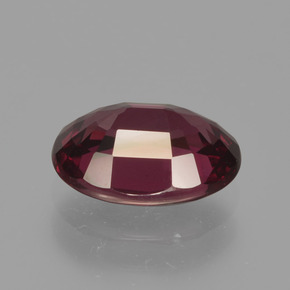Granate rodolita rojo natural de 2,01 ct, corte óvalo, VVS-VS