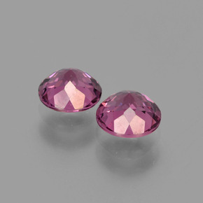 Gemas de granate rodolita rojo natural de  ct, corte redondo, VS