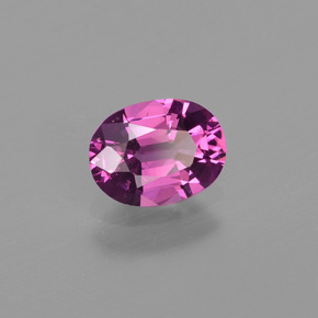 Granate rodolita rojo natural de 0,98 ct, corte óvalo, VS