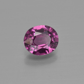 Granate rodolita rojo natural de 1,05 ct, corte óvalo, VS